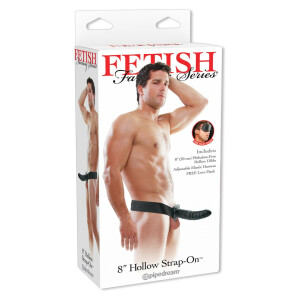 8 Inch Hollow Strap-On
