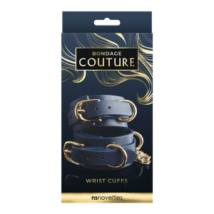Bondage Couture Wrist Cuff Blau